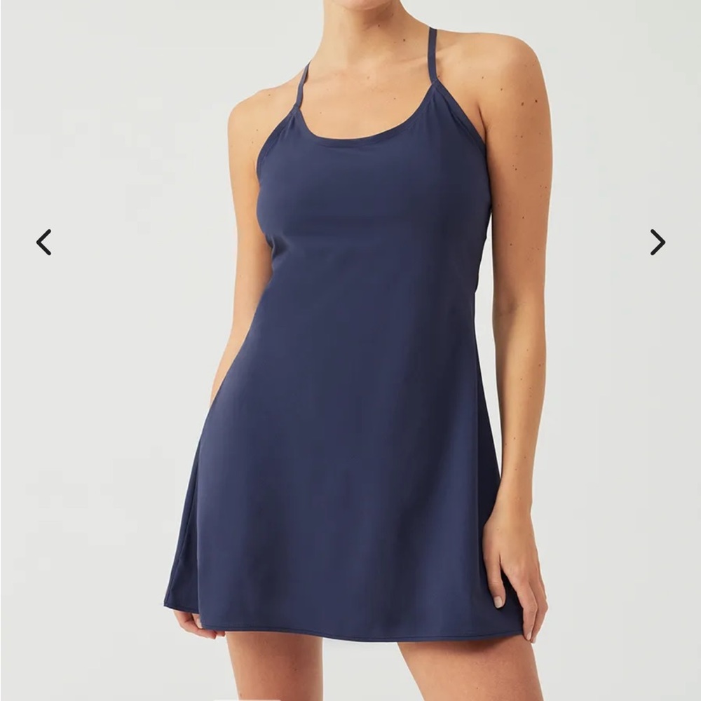 Outdoor Voices Exercise Dress in Navy Blue